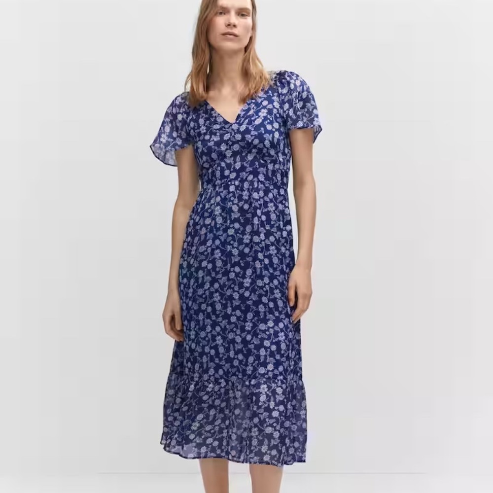 NWT Mango midi floral dress